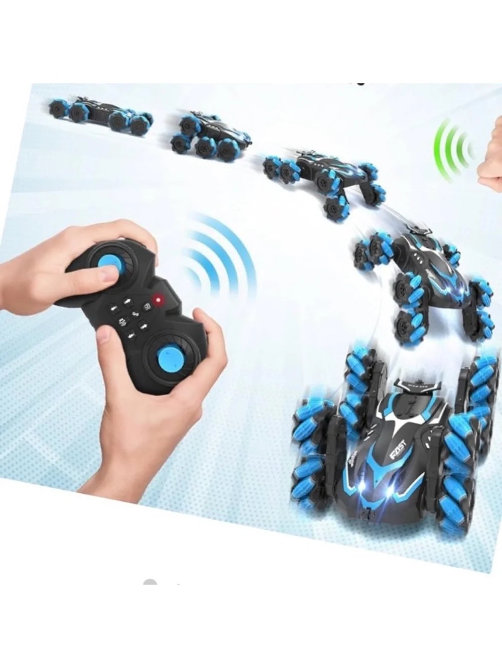 🆕- Remote Control Stunt Car, 8-Mecanum Wheeled, 360° Rotating All Terrain. NWT